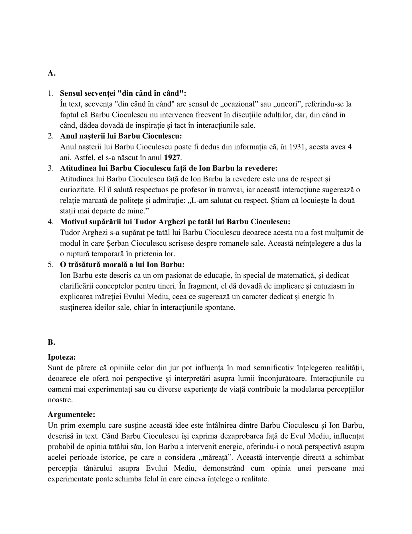 35 Teste de Antrenament pentru Bacalaureatul la Română