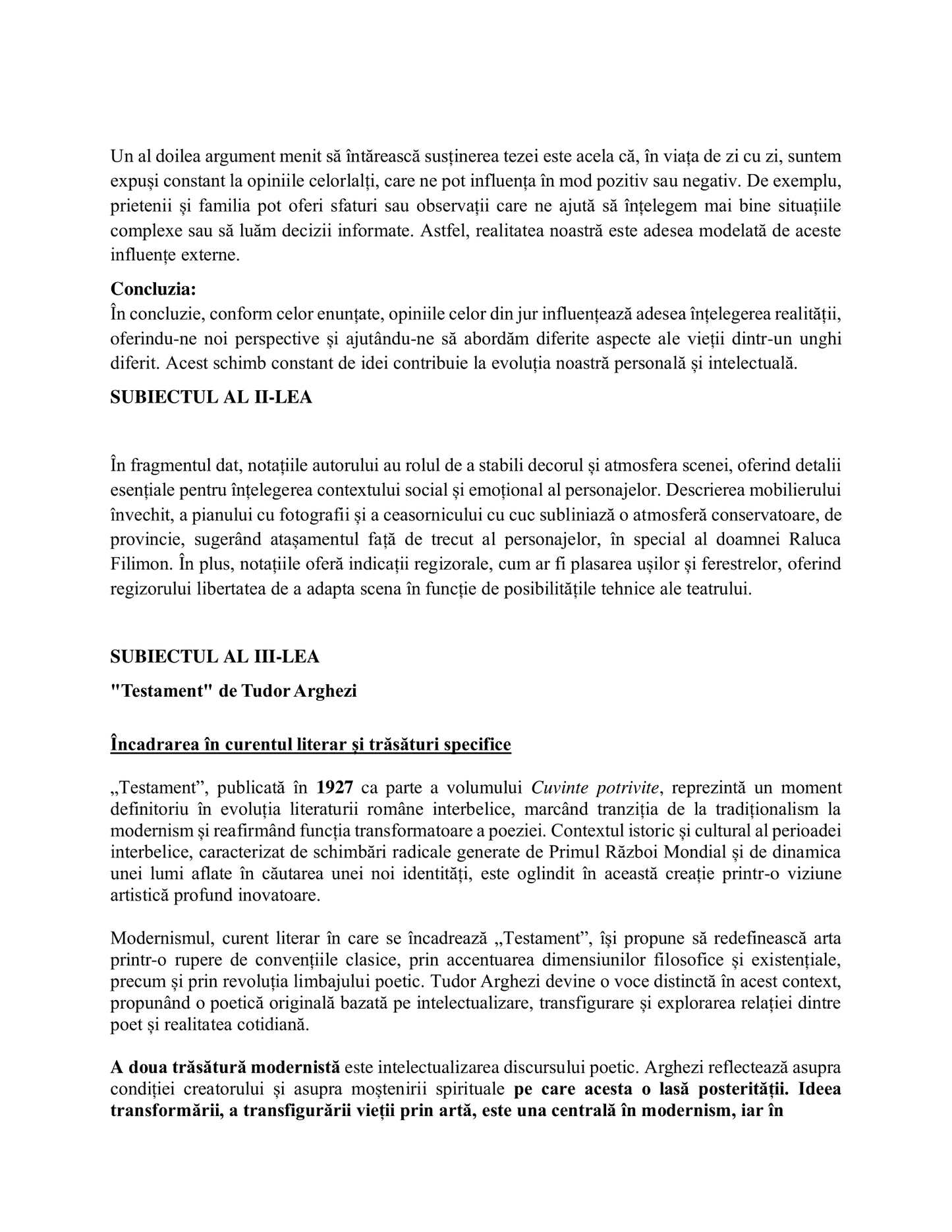 35 Teste de Antrenament pentru Bacalaureatul la Română