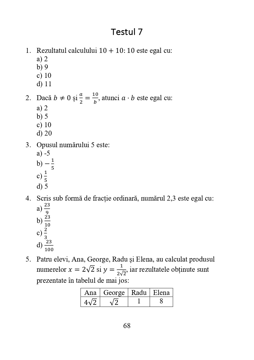 Pachet Evaluarea Națională + pachet cu 65 de Teste de Antrenament | Română + Matematică