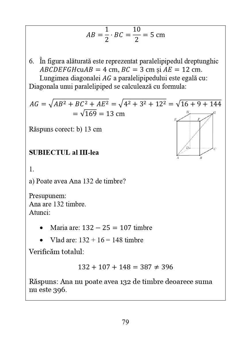 30 Teste de Antrenament pentru Evaluarea Națională la Matematică