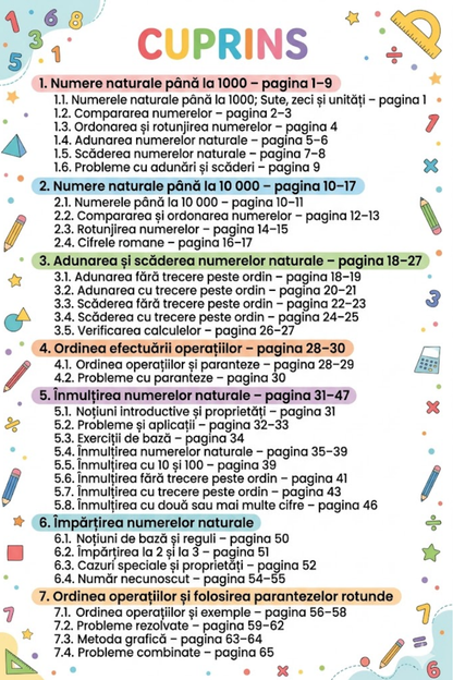 Clasa a III-a - Matematică pe înțelesul copiilor