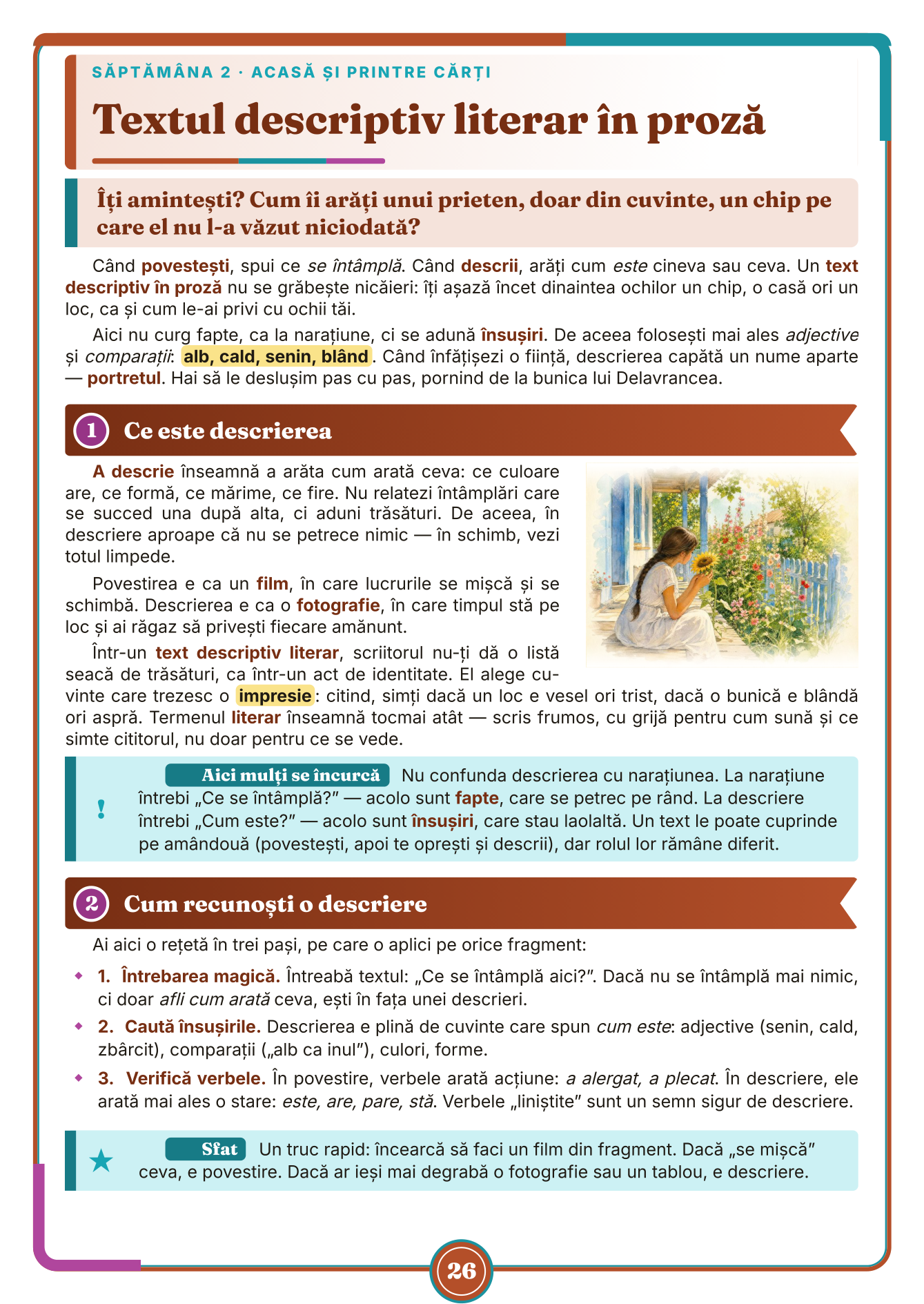 Caiet de vacanță – Limba și literatura română, clasa a 6-a