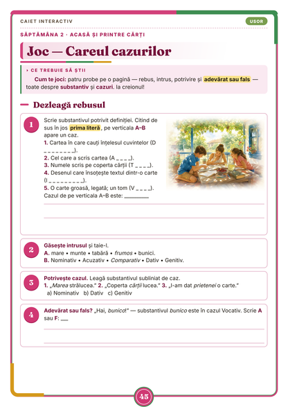 Caiet de vacanță – Limba și literatura română, clasa a 6-a