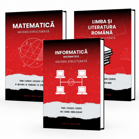 Pachet Bacalaureat | Informatică + Română + Matematică