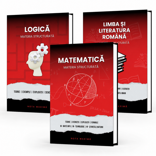 Pachet Bacalaureat | Logică + Matematică + Română
