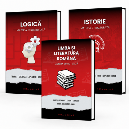 Pachet Bacalaureat | Logică + Română + Istorie