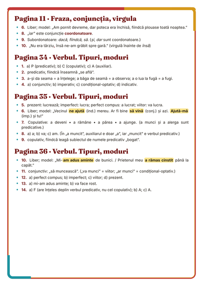 Caiet de vacanță – Limba și literatura română, clasa a 7-a