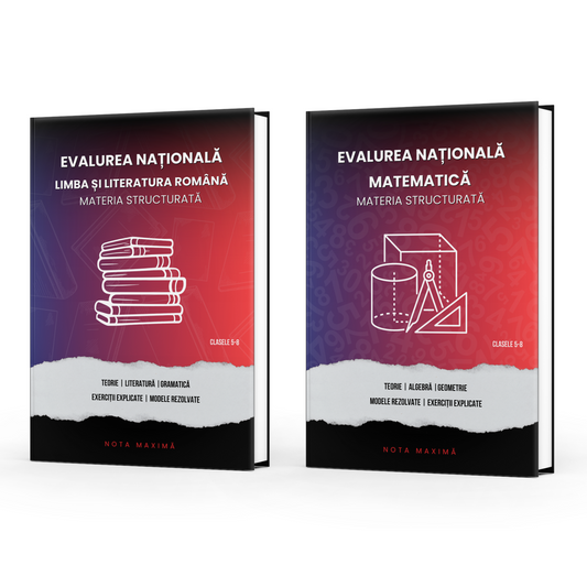 Pachet Evaluarea Națională | Română + Matematică