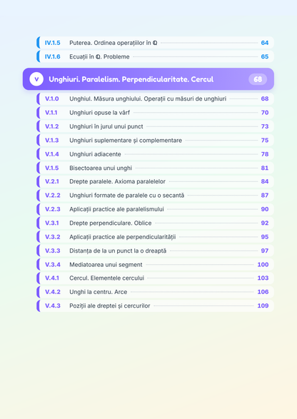 Caiet de vacanță – Matematică, clasa a 6-a