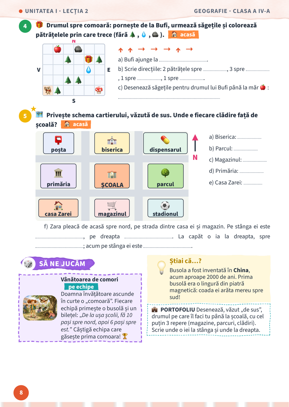 Lecția „Orizontul apropiat. Orientarea” – pagina 8