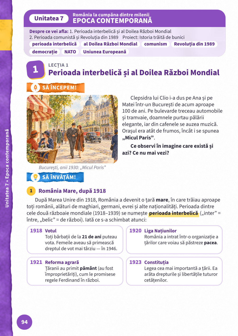 Pagina 94 — perioada interbelică
