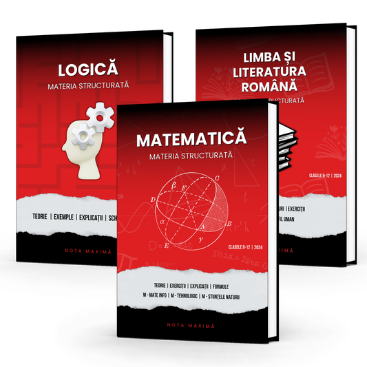 Pachet Bacalaureat | Logică + Matematică + Română