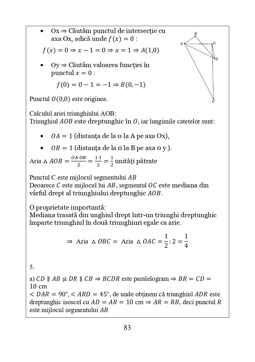 30 Teste de Antrenament pentru Evaluarea Națională la Matematică