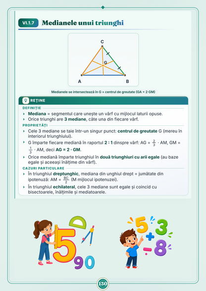 Caiet de vacanță – Matematică, clasa a 6-a