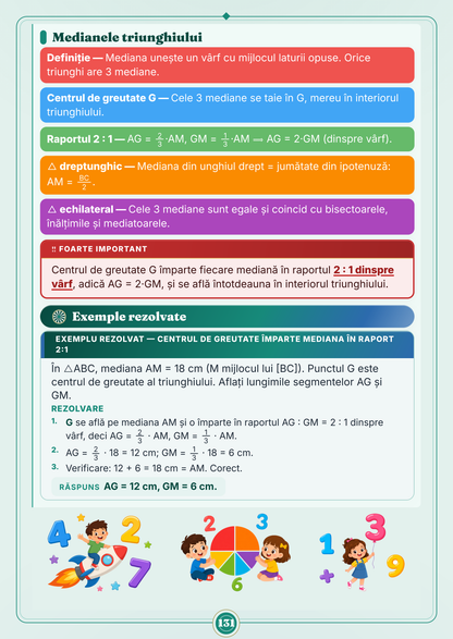 Caiet de vacanță – Matematică, clasa a 6-a