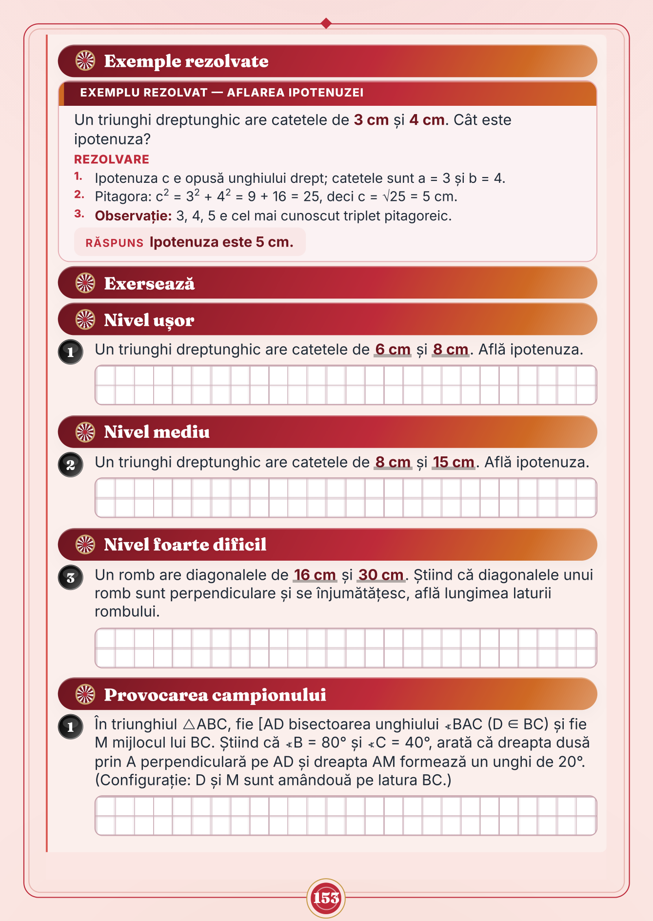 Caiet de vacanță – Matematică, clasa a 6-a