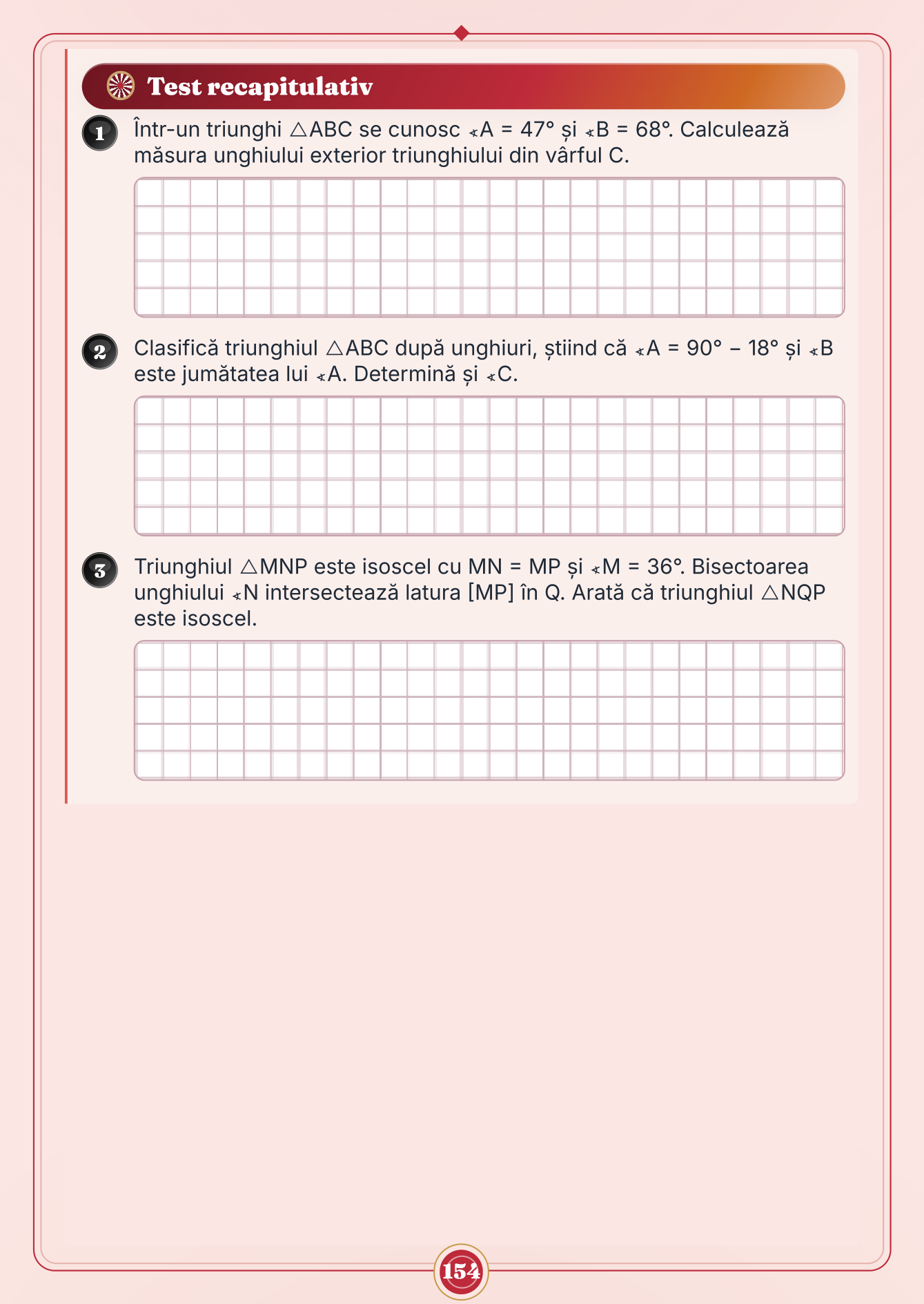 Caiet de vacanță – Matematică, clasa a 6-a