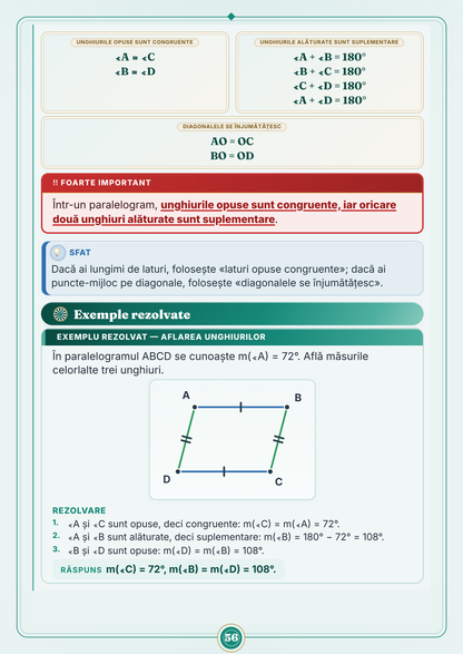 Caiet de vacanță – Matematică, clasa a 7-a