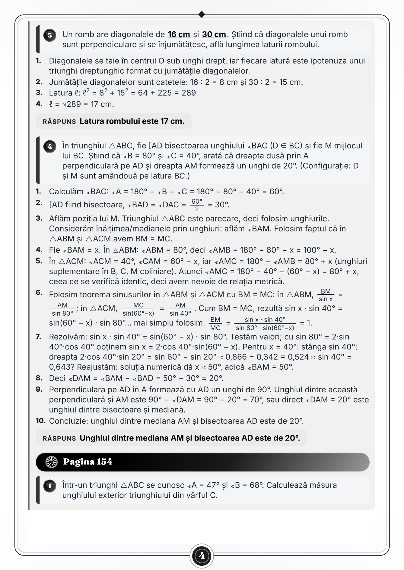Caiet de vacanță – Matematică, clasa a 6-a