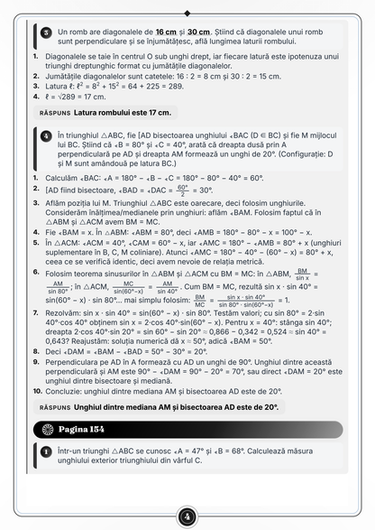 Caiet de vacanță – Matematică, clasa a 6-a