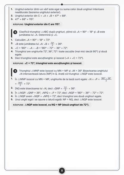 Caiet de vacanță – Matematică, clasa a 6-a