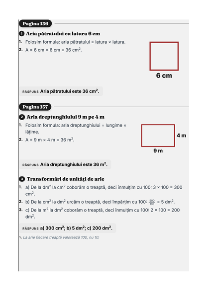 Caiet de vacanță – Matematică, clasa a 5-a