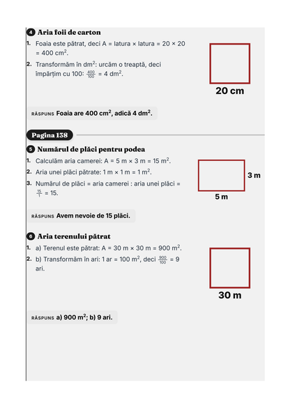 Caiet de vacanță – Matematică, clasa a 5-a